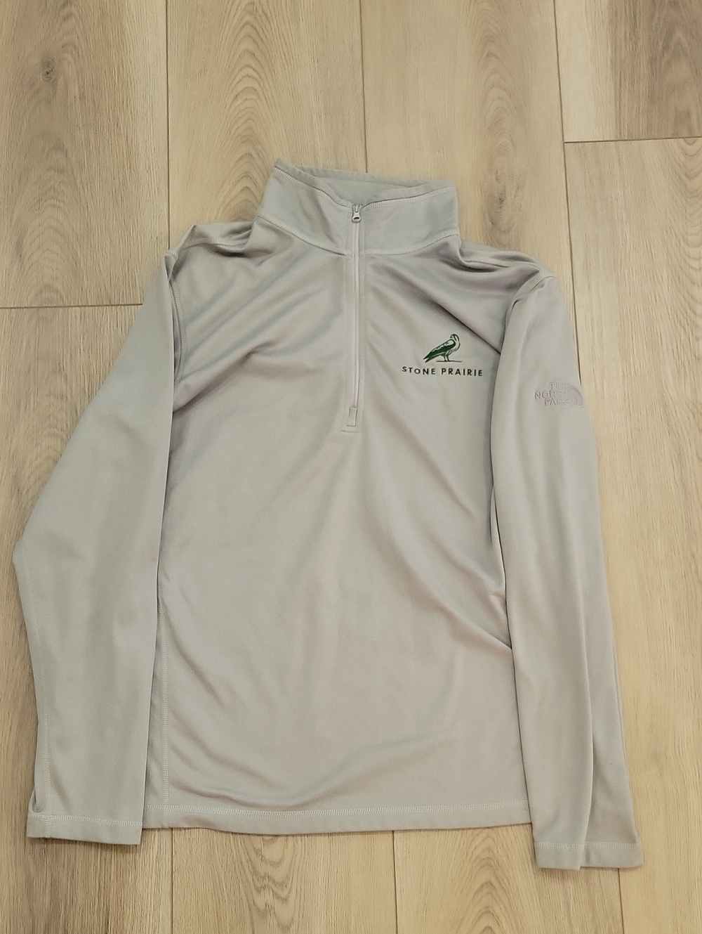 The North Face Light Gray Half-Zip Performance Pullover